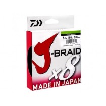 Trecciato Daiwa J-Braid X8 mt 150 col. Chartreuse